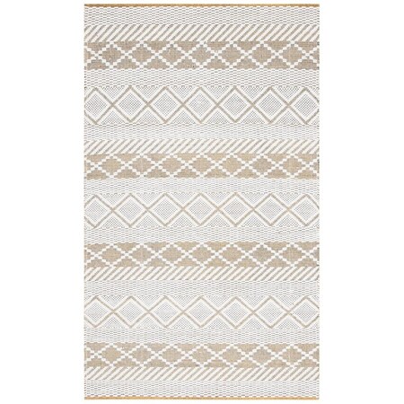 Safavieh 4 x 6 ft. Natura Hand Woven Rectangle Area Rug Ivory & Yellow NAT854C-4